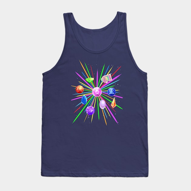 Rainbow Gems Tank Top by Silentrebel